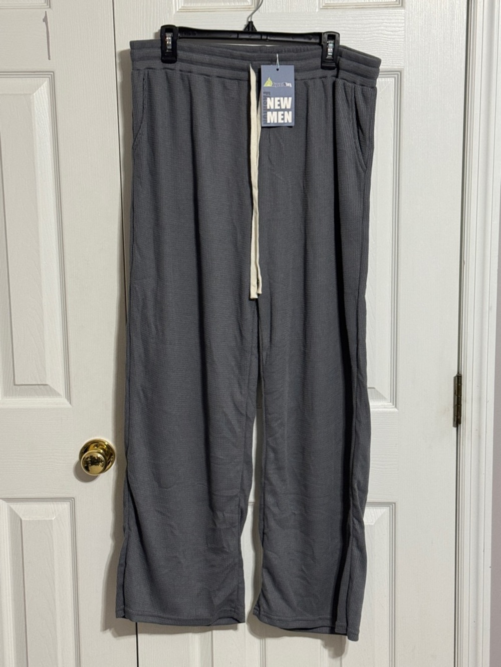 Men’s Gray Knit Lounge Pants